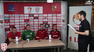 Konferencja prasowa po meczu GI Malepszy Futsal Leszno – AZS UW Warszawa 21.04.2018r