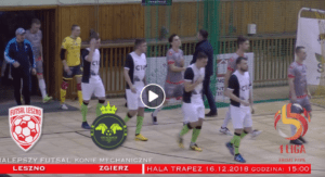 GI Malepszy Futsal Leszno – Konie Mechaniczne Zgierz 9:3 (4:1) skrót 16.12.2018